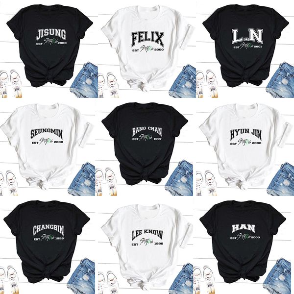 women's t-shirt stray kids members t-shirts korean streetwear tshirt kpop concert graphic tee skz bang chan changbin lee know group mus, White
women's t-shirt stray kids members t-shirts korean streetwear tshirt kpop concert graphic tee skz bang chan changbin lee know group mus, White