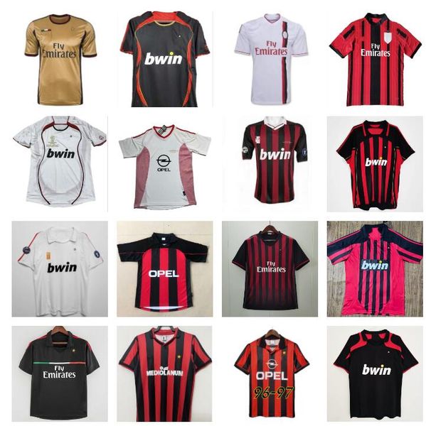 2006 2007 retro ronaldo maldini soccer jerseys ac milans gullit van basten baresi c. ancelotti rijkaard kaka inzaghi weah baggio shevchenko, Black;yellow
2006 2007 retro ronaldo maldini soccer jerseys ac milans gullit van basten baresi c. ancelotti rijkaard kaka inzaghi weah baggio shevchenko, Black;yellow