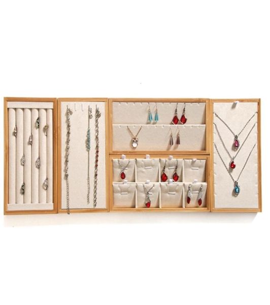 samonica multifunction bamboo jewelry display earrings necklace ring holder rack display stand tray 2205104317747, Black
samonica multifunction bamboo jewelry display earrings necklace ring holder rack display stand tray 2205104317747, Black