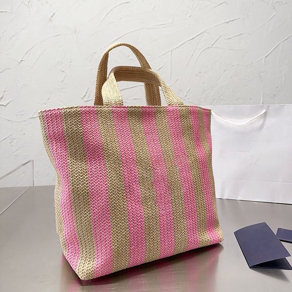 summer designer bag stripe straw bags woman crochet tote bag luxury handbag summer shopping purse totes shoulder handbags triangle size 31 3
summer designer bag stripe straw bags woman crochet tote bag luxury handbag summer shopping purse totes shoulder handbags triangle size 31 3