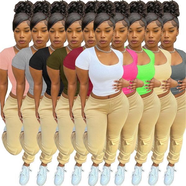 2023 designer women's shirts elastic short t-shirts summer y2k trend bodycon low cut crop solid casual sport women leisure outifit whol, White
2023 designer women's shirts elastic short t-shirts summer y2k trend bodycon low cut crop solid casual sport women leisure outifit whol, White