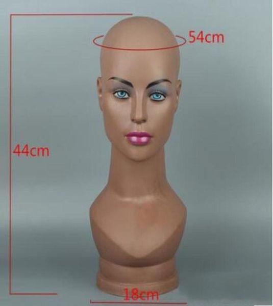 africa abs female head art mannequin jewelry packaging dummy bald wig hat scarf mall props bracket model display c7664777306, Khaki
africa abs female head art mannequin jewelry packaging dummy bald wig hat scarf mall props bracket model display c7664777306, Khaki