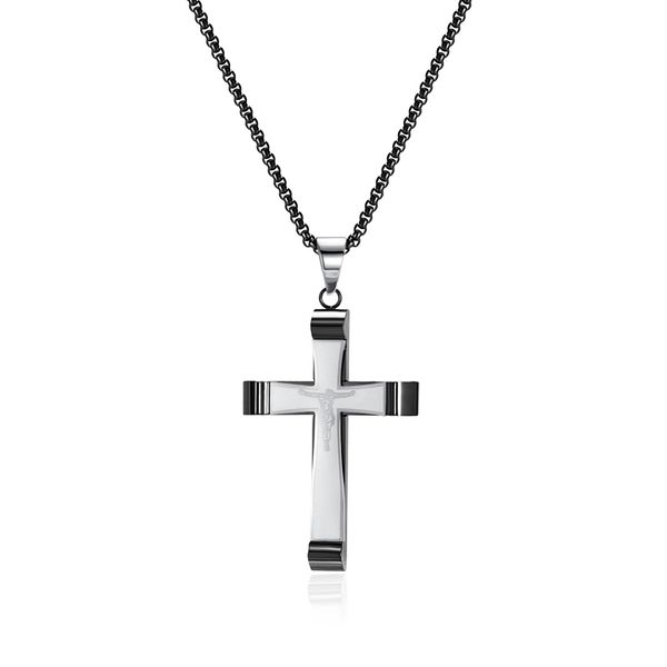 fashion jesus cross pendants religious classic vintage pendant stainless steel necklace rolo chain 3mm 24inch for mens boy women n2209, Silver
fashion jesus cross pendants religious classic vintage pendant stainless steel necklace rolo chain 3mm 24inch for mens boy women n2209, Silver