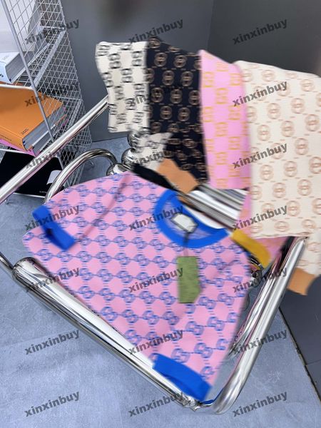 xinxinbuy men designer tee t shirt 23ss knitted double letter jacquard polo short sleeve cotton women apricot blue red green m-3xl, Black
xinxinbuy men designer tee t shirt 23ss knitted double letter jacquard polo short sleeve cotton women apricot blue red green m-3xl, Black