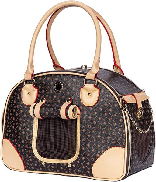 Luxury Pet Carrier, Puppy Small Dog Carrier, Cat Carrier Bag, Waterproof Premium PU Leather Carrying Handbag for Outdoor Travel Walking Hiking Shopping
Luxury Pet Carrier, Puppy Small Dog Carrier, Cat Carrier Bag, Waterproof Premium PU Leather Carrying Handbag for Outdoor Travel Walking Hiking Shopping