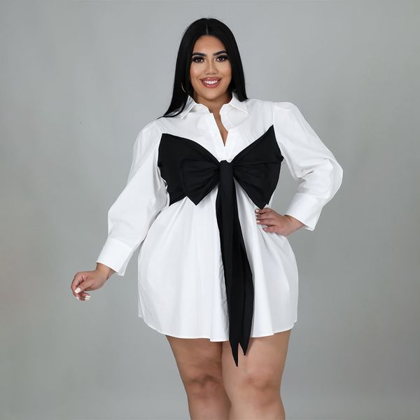 plus size dresses size women 5xl bow patchwork loose blouse dress autumn evening party skirts lady fashion wholesale clothes 230506, Black
plus size dresses size women 5xl bow patchwork loose blouse dress autumn evening party skirts lady fashion wholesale clothes 230506, Black