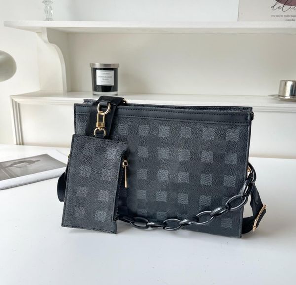 2023 men's fashion carrying bag two piece wallet card bag women's underarm bag large chain style women's makeup bag couple sh
2023 men's fashion carrying bag two piece wallet card bag women's underarm bag large chain style women's makeup bag couple sh