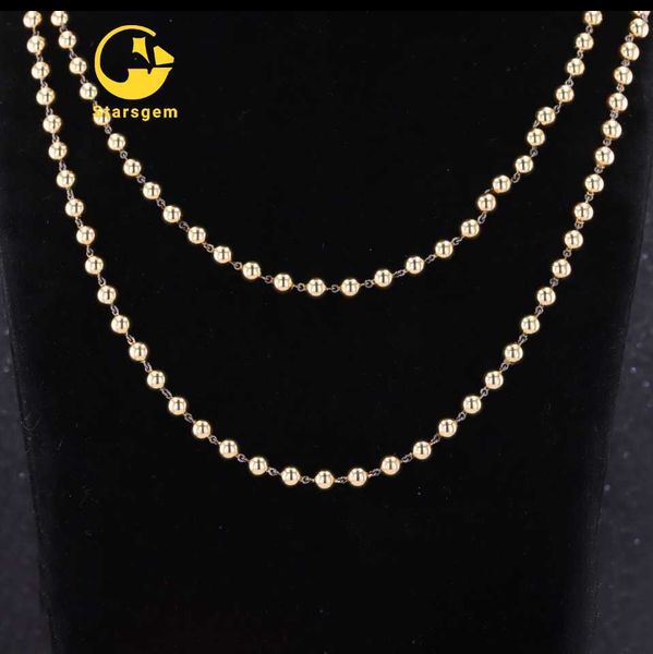 fashion gold rope chain 18 karat solid gold woman jewelry gold beads link necklace miami tennis chain cuban necklace, Silver
fashion gold rope chain 18 karat solid gold woman jewelry gold beads link necklace miami tennis chain cuban necklace, Silver