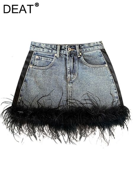 skirts deat fashion women s denim skirt zipper spliced feathers high waist solid color slim female mini summer 2023 17a7223 230508, Black
skirts deat fashion women s denim skirt zipper spliced feathers high waist solid color slim female mini summer 2023 17a7223 230508, Black
