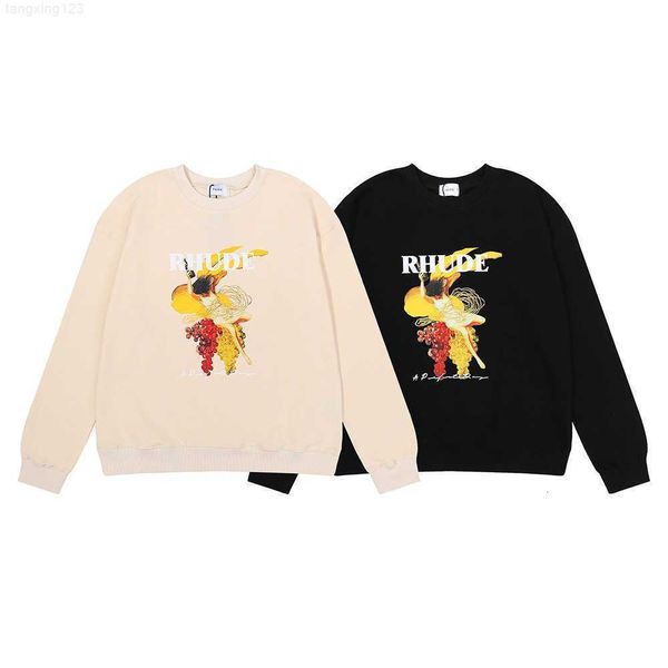 hoodies sweater early autumn new 22ss american fashion rhude hd printing high gram heavy terry men's and women's round neck pullov, Black
hoodies sweater early autumn new 22ss american fashion rhude hd printing high gram heavy terry men's and women's round neck pullov, Black
