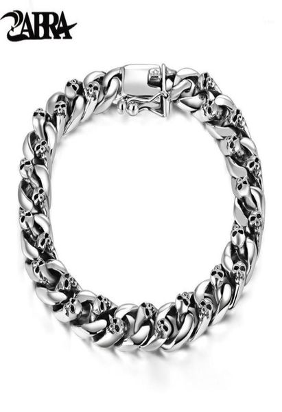 other bracelets zabra authentic 925 sterling silver 8mm skull bracelet link chain mens vintage thai punk men jewelry6366355, Golden;silver
other bracelets zabra authentic 925 sterling silver 8mm skull bracelet link chain mens vintage thai punk men jewelry6366355, Golden;silver