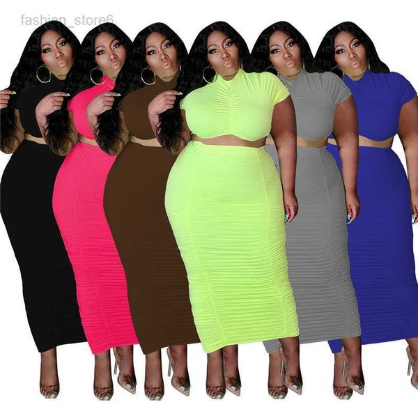 3xl 4xl 5xl summer plus size dress sets short sleeve t shirt crop +skirt two piece set solid color dresses suits causal 2 pcs clothing dhl s, Black
3xl 4xl 5xl summer plus size dress sets short sleeve t shirt crop +skirt two piece set solid color dresses suits causal 2 pcs clothing dhl s, Black