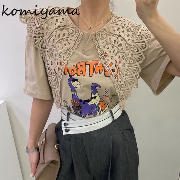 womens tshirt komiyama vintage elegant hollow out lapel women tshirts summer funny cartoon printed tee shirt allmatch short sleeve 230508, White
womens tshirt komiyama vintage elegant hollow out lapel women tshirts summer funny cartoon printed tee shirt allmatch short sleeve 230508, White