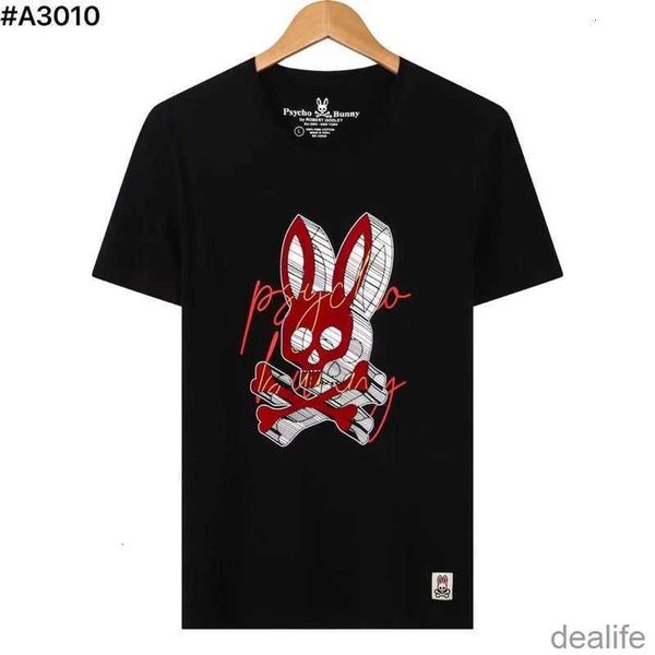 psycho bunny tshirt 23 spring/summer fashion brand casual men's short sleeve flocking printing skull rabbit pattern pure cotton t-shirt, White;black
psycho bunny tshirt 23 spring/summer fashion brand casual men's short sleeve flocking printing skull rabbit pattern pure cotton t-shirt, White;black