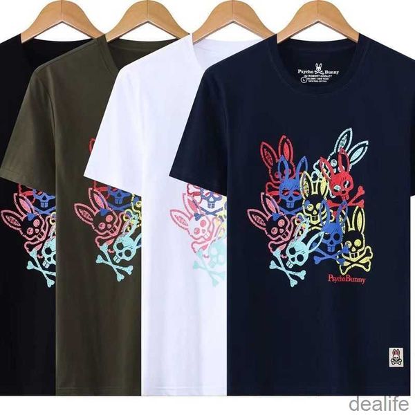 psycho bunny men's short sleeve t shirts 23 spring/summer leisure fashion brand cartoon skeleton rabbit t-shirt printed pure cotton tee, White;black
psycho bunny men's short sleeve t shirts 23 spring/summer leisure fashion brand cartoon skeleton rabbit t-shirt printed pure cotton tee, White;black