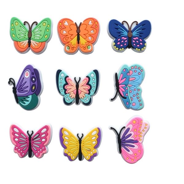 clog butterfly shoe charms 2d soft pvc parts accessories buckles decorations fit kids bracelets garden shoes slipper buckle, White;pink
clog butterfly shoe charms 2d soft pvc parts accessories buckles decorations fit kids bracelets garden shoes slipper buckle, White;pink