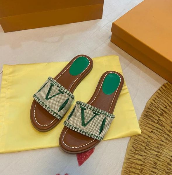 raffia embroidered flat mules designer slippers beach women shoes pine green gold sky blue pink black brown fuchsia flat slides luxury women
raffia embroidered flat mules designer slippers beach women shoes pine green gold sky blue pink black brown fuchsia flat slides luxury women