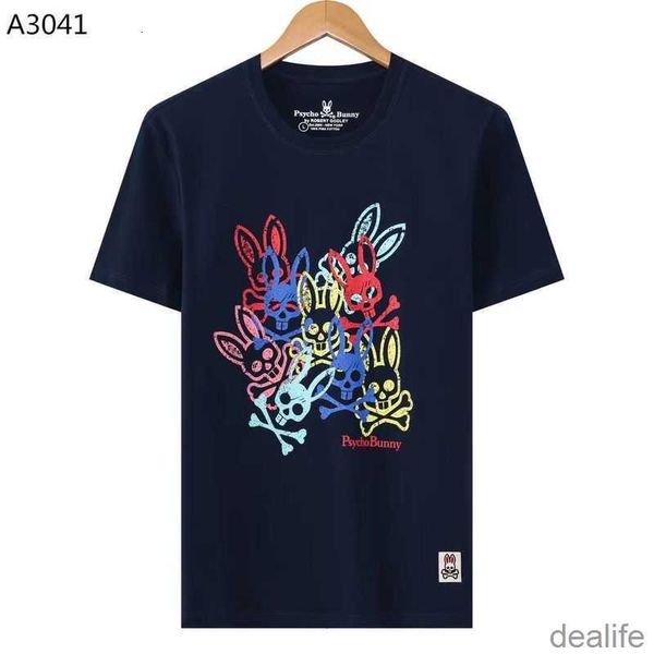psycho bunny men's short sleeve t shirts 23 spring/summer leisure fashion brand cartoon skeleton rabbit t-shirt printed pure cotton tee, White;black
psycho bunny men's short sleeve t shirts 23 spring/summer leisure fashion brand cartoon skeleton rabbit t-shirt printed pure cotton tee, White;black