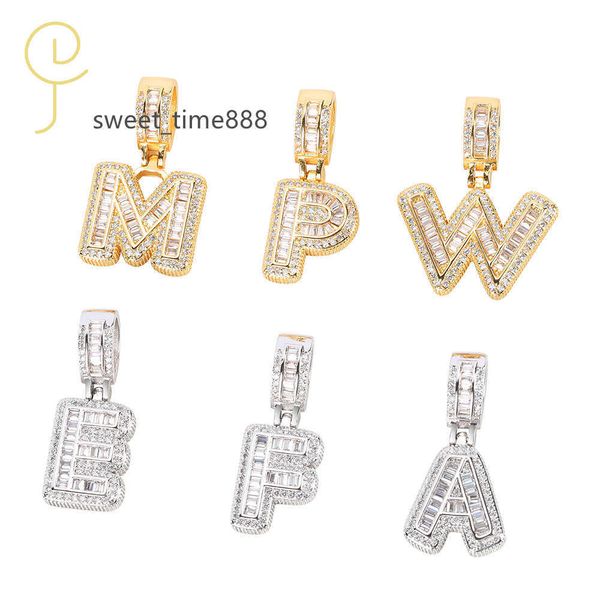 excellent jewelry hip hop 18k gold plated baguette small rock sugar zircon iced out name initial a-z letter pendant necklace, Silver
excellent jewelry hip hop 18k gold plated baguette small rock sugar zircon iced out name initial a-z letter pendant necklace, Silver