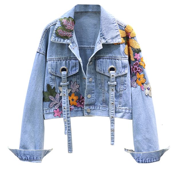 women's jackets women jeans jacket feminine spring autumn sequin floral embroidery denim jackets coat female short long sleeve outerwea, Black;brown
women's jackets women jeans jacket feminine spring autumn sequin floral embroidery denim jackets coat female short long sleeve outerwea, Black;brown