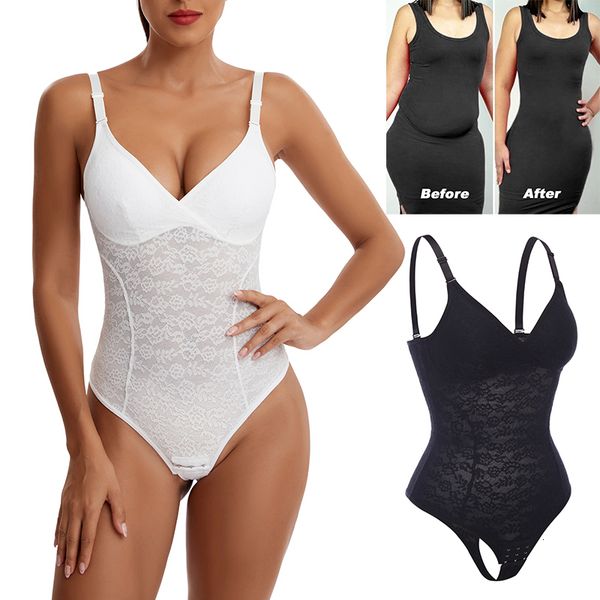 women's shapers 3 in 1 lace thongs bodysuit women shapewear seamless full body shaper slim waist tummy control underwear flat belly smo, Black;white
women's shapers 3 in 1 lace thongs bodysuit women shapewear seamless full body shaper slim waist tummy control underwear flat belly smo, Black;white