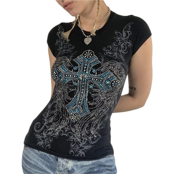 women's tanks camis xingqing t shirt y2k aesthetic fairy grunge cross wings pattern short sleeve casual graphic tee 2000s streetwear 2, White
women's tanks camis xingqing t shirt y2k aesthetic fairy grunge cross wings pattern short sleeve casual graphic tee 2000s streetwear 2, White