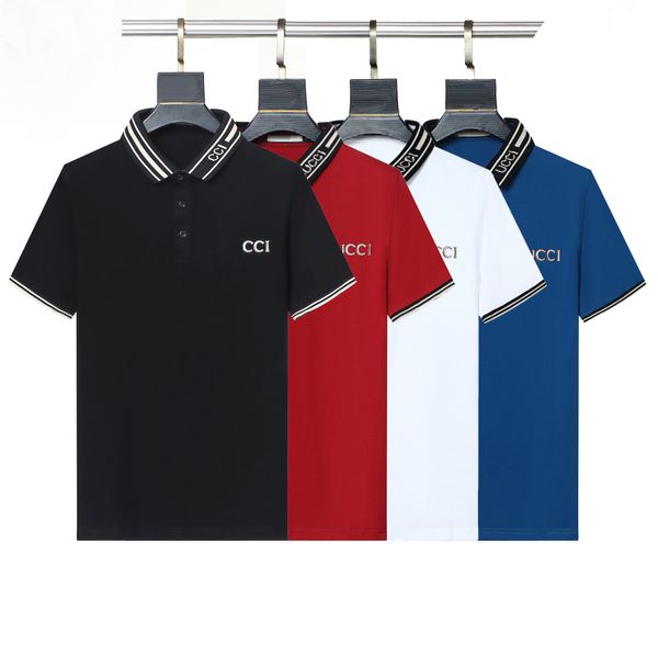 mens designer polo luxury brand t shirt summer black white short-sleeved lapel casual lapel polos garter letter printing cottom clothing tee, White;black
mens designer polo luxury brand t shirt summer black white short-sleeved lapel casual lapel polos garter letter printing cottom clothing tee, White;black