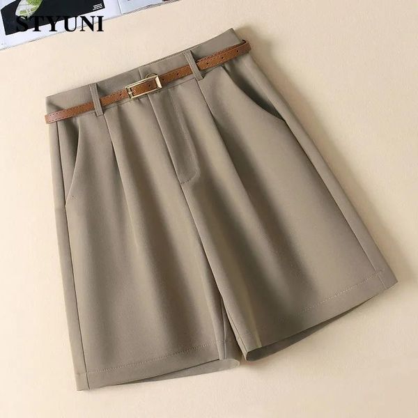 women's shorts solid casual straight wide-leg korean fashion women's shorts high waist with belt button korean fashion summer shor, White;black
women's shorts solid casual straight wide-leg korean fashion women's shorts high waist with belt button korean fashion summer shor, White;black