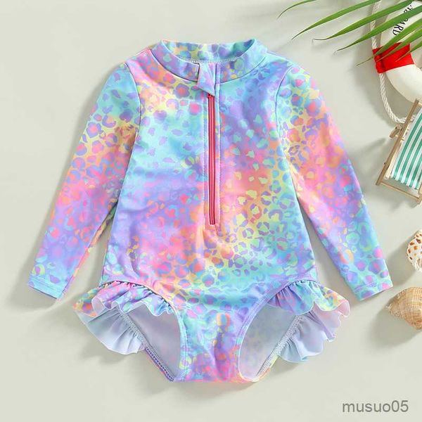 two-pieces girl swimsuits colorful fish scale print ruffles long sleeve jumpsuit swimwear for infant girls beachwear bathing suits, Blue
two-pieces girl swimsuits colorful fish scale print ruffles long sleeve jumpsuit swimwear for infant girls beachwear bathing suits, Blue