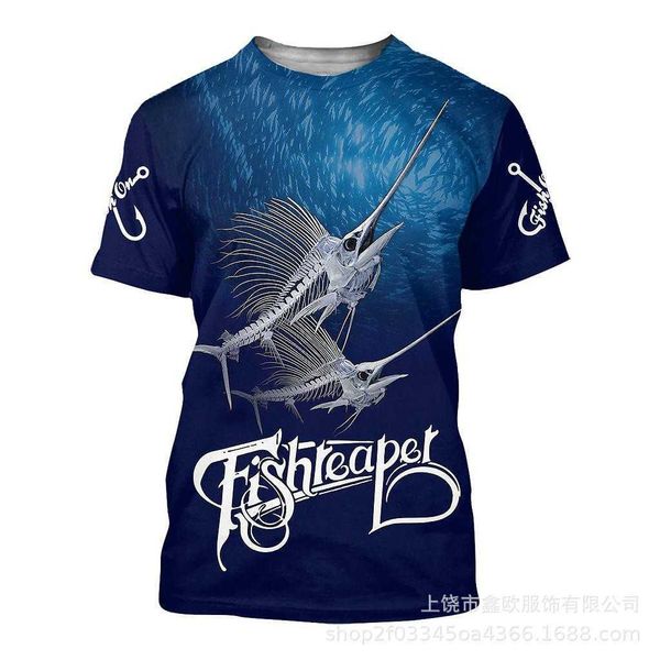 summer new fish series 3d digital printing round neck t-shirt loose casual men's short sleeve t-shirt set, Black;white
summer new fish series 3d digital printing round neck t-shirt loose casual men's short sleeve t-shirt set, Black;white