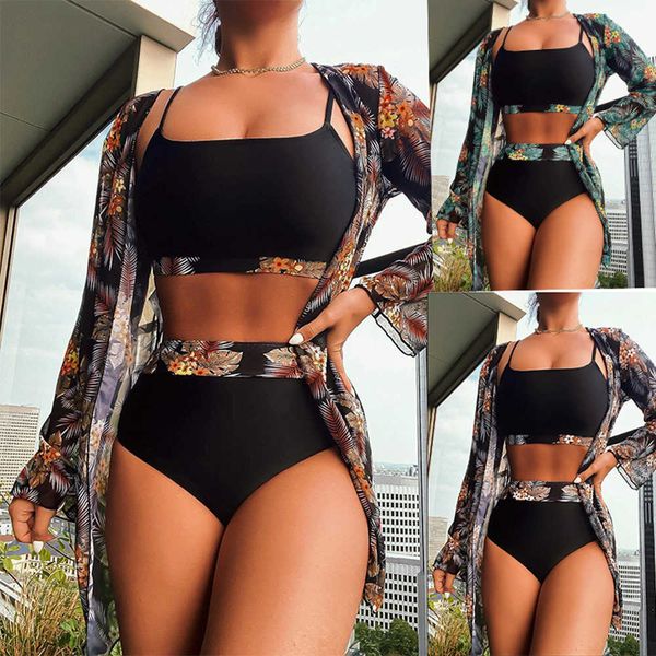 women's plus size swimwear selling women bikini 3 pieces suit blackgreenred bikini sets with long sleeved cover ups size smallxxlarge z, Black
women's plus size swimwear selling women bikini 3 pieces suit blackgreenred bikini sets with long sleeved cover ups size smallxxlarge z, Black