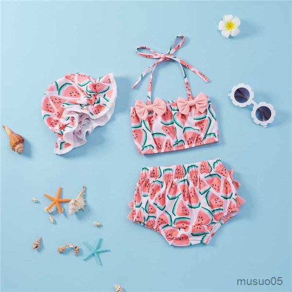 two-pieces baby girls split swimsuit swimwear set watermelon print sleeveless bikini with bow-knotandshortsandstretchy hat, Blue
two-pieces baby girls split swimsuit swimwear set watermelon print sleeveless bikini with bow-knotandshortsandstretchy hat, Blue