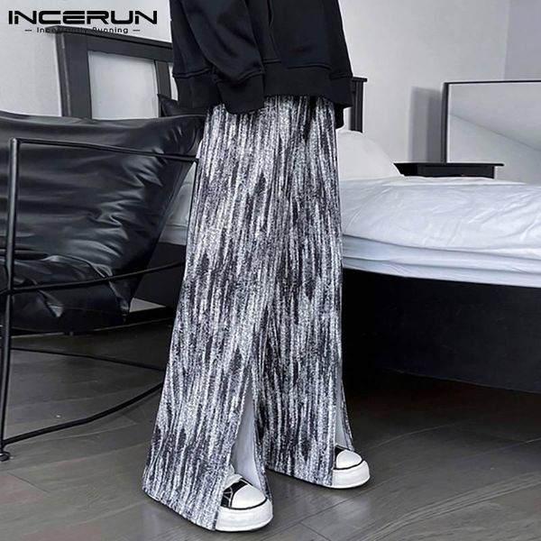 pants incerun 2023 men casual pants tie dye elastic waist joggers baggy trousers streetwear split hem fashion straight pantalon s5xl, Black
pants incerun 2023 men casual pants tie dye elastic waist joggers baggy trousers streetwear split hem fashion straight pantalon s5xl, Black