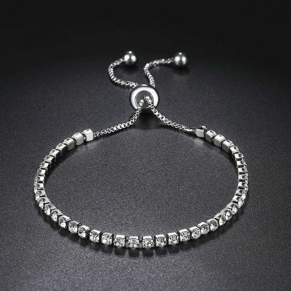 2. single row diamond charm adjustable womens zircon tennis bracelet wholesale, Golden;silver
2. single row diamond charm adjustable womens zircon tennis bracelet wholesale, Golden;silver