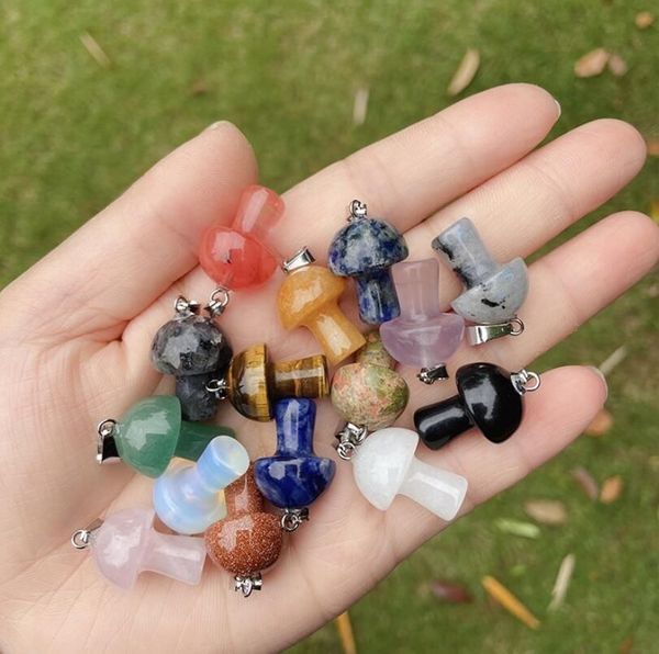 natural stone carved 20mm mushroom charms pink quartz crystal tiger eye hand pendant charms for diy jewelry making necklace, Bronze;silver
natural stone carved 20mm mushroom charms pink quartz crystal tiger eye hand pendant charms for diy jewelry making necklace, Bronze;silver
