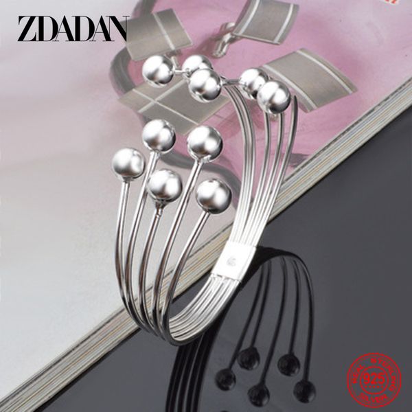bangle zdadan 925 silver bead open cuff bracelet for women men christmas jewelry wedding party gift 230508, Black
bangle zdadan 925 silver bead open cuff bracelet for women men christmas jewelry wedding party gift 230508, Black