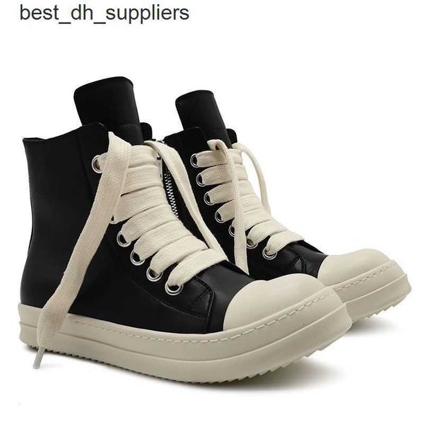 ro spring and autumn high gang men's board shoes rick thick wide laces sports casual owens leather shoes women lovers large, Black
ro spring and autumn high gang men's board shoes rick thick wide laces sports casual owens leather shoes women lovers large, Black