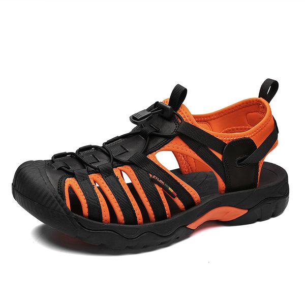 sandals summer genuine leather men fashion design breathable casual shoes soft bottom outdoor beach big size 48 230508, Black
sandals summer genuine leather men fashion design breathable casual shoes soft bottom outdoor beach big size 48 230508, Black