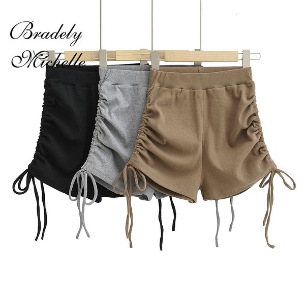 womens shorts summer streetwear biker elastic high waist side drawstring 230508, White;black
womens shorts summer streetwear biker elastic high waist side drawstring 230508, White;black