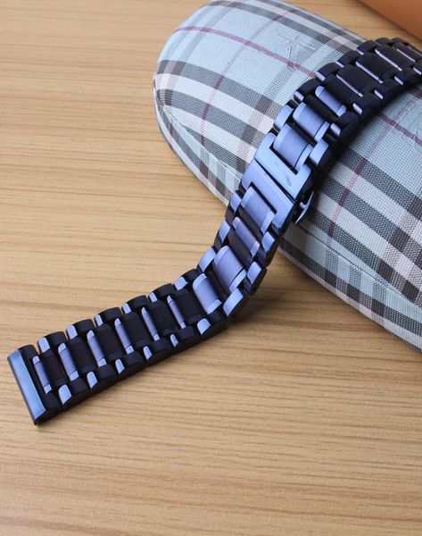 watchbands stainless steel metal watches band bracelet 20mm 22mm polished wrap matte watch accessories for men watche1403528, Black;brown
watchbands stainless steel metal watches band bracelet 20mm 22mm polished wrap matte watch accessories for men watche1403528, Black;brown