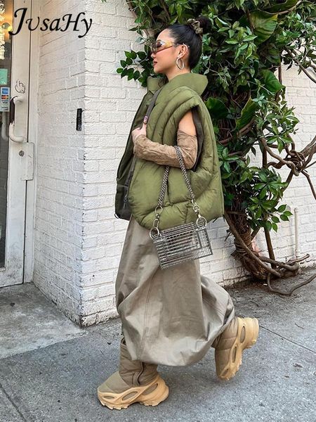 leather jusahy women autumn winter chic new army green black thicken casual high street y2k loose zipper straight sleeveless coat vest
leather jusahy women autumn winter chic new army green black thicken casual high street y2k loose zipper straight sleeveless coat vest