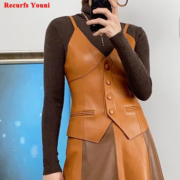 leather leather clothes women 2022 100% sheepskin sleeveless jackets female vneck solid color suspenders mujer short blazer femme, Black
leather leather clothes women 2022 100% sheepskin sleeveless jackets female vneck solid color suspenders mujer short blazer femme, Black