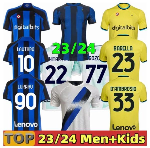 2023 2024 inters 115th lautaro lukaku soccer jerseys barella milan j. correa 23 24 football shirt calhanoglu gagliardini men kids kit unifor, Black
2023 2024 inters 115th lautaro lukaku soccer jerseys barella milan j. correa 23 24 football shirt calhanoglu gagliardini men kids kit unifor, Black