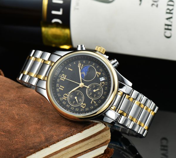 watch quartz mens watches 42mm silver wristband waterproof all stainless steel wristband fashion designer wristwatch long6, Slivery;brown
watch quartz mens watches 42mm silver wristband waterproof all stainless steel wristband fashion designer wristwatch long6, Slivery;brown