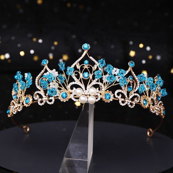 ts-0131 princess headdress, crown, ice and snow, identical crown, blue glazed diamond birthday accessory, student style hair accessory, Silver
ts-0131 princess headdress, crown, ice and snow, identical crown, blue glazed diamond birthday accessory, student style hair accessory, Silver