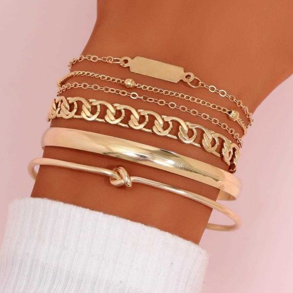 clothing accessories hip hop style glossy knotted bracelet metal geometry combination, Golden;silver
clothing accessories hip hop style glossy knotted bracelet metal geometry combination, Golden;silver
