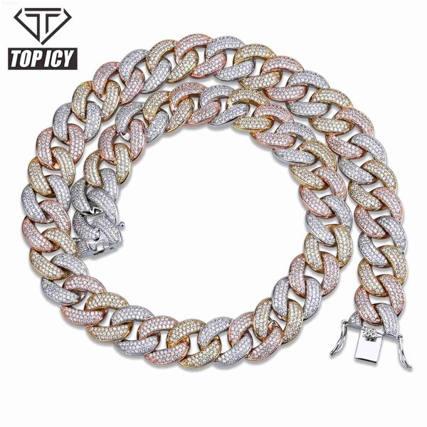 2020 unique design cz diamond iced out hip hop thick heavy multicolor 18mm cuban link chain zircon bling street chain, Silver
2020 unique design cz diamond iced out hip hop thick heavy multicolor 18mm cuban link chain zircon bling street chain, Silver