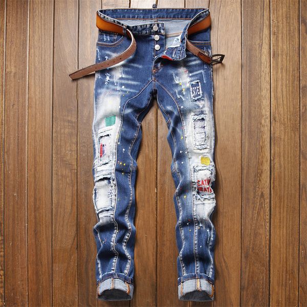 mens jeans designer pants stree jeans mens designer denim jeans fashion men denim jean embroidery pants fashion holes trousers mens, Blue
mens jeans designer pants stree jeans mens designer denim jeans fashion men denim jean embroidery pants fashion holes trousers mens, Blue