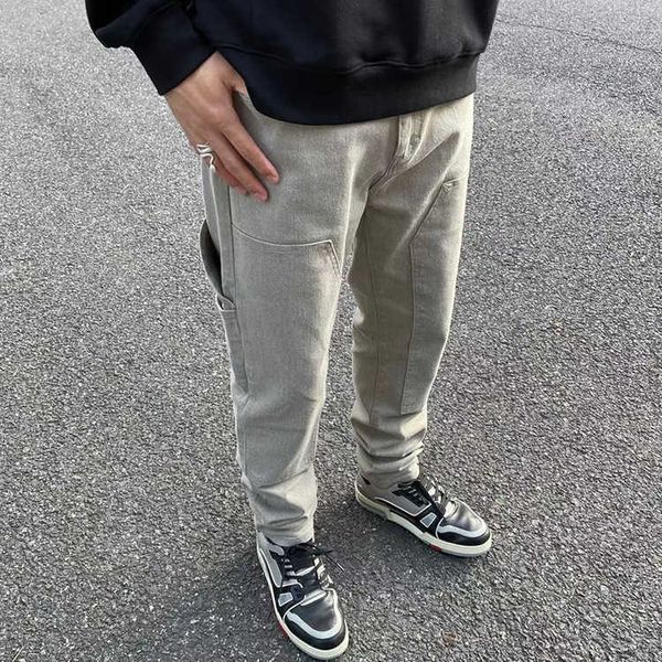 men's pants represent rep designer fashion straight jeans american high street loose versatile workwear pockets elastic casual, Black
men's pants represent rep designer fashion straight jeans american high street loose versatile workwear pockets elastic casual, Black
