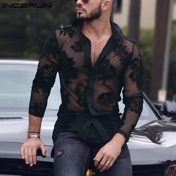 men's casual shirts kemeja jala pria renda kerah lengan panjang 2023 transparan streetwear seksi camisas mode pesta klub malam s 5xl in, White;black
men's casual shirts kemeja jala pria renda kerah lengan panjang 2023 transparan streetwear seksi camisas mode pesta klub malam s 5xl in, White;black